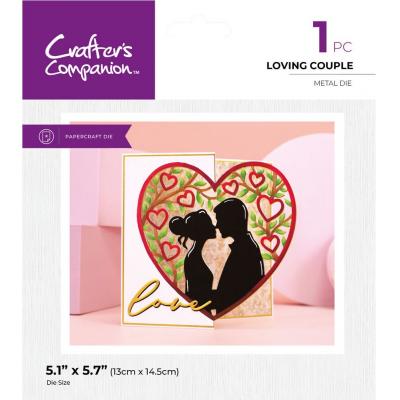 Crafter's Companion Metal Die - Loving Couple